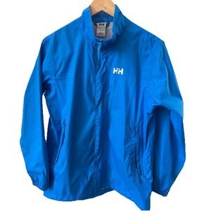 Helly Hansen Jacket Youth Size 164/14 Blue Zip Up Boys Size 14 Rain Coat